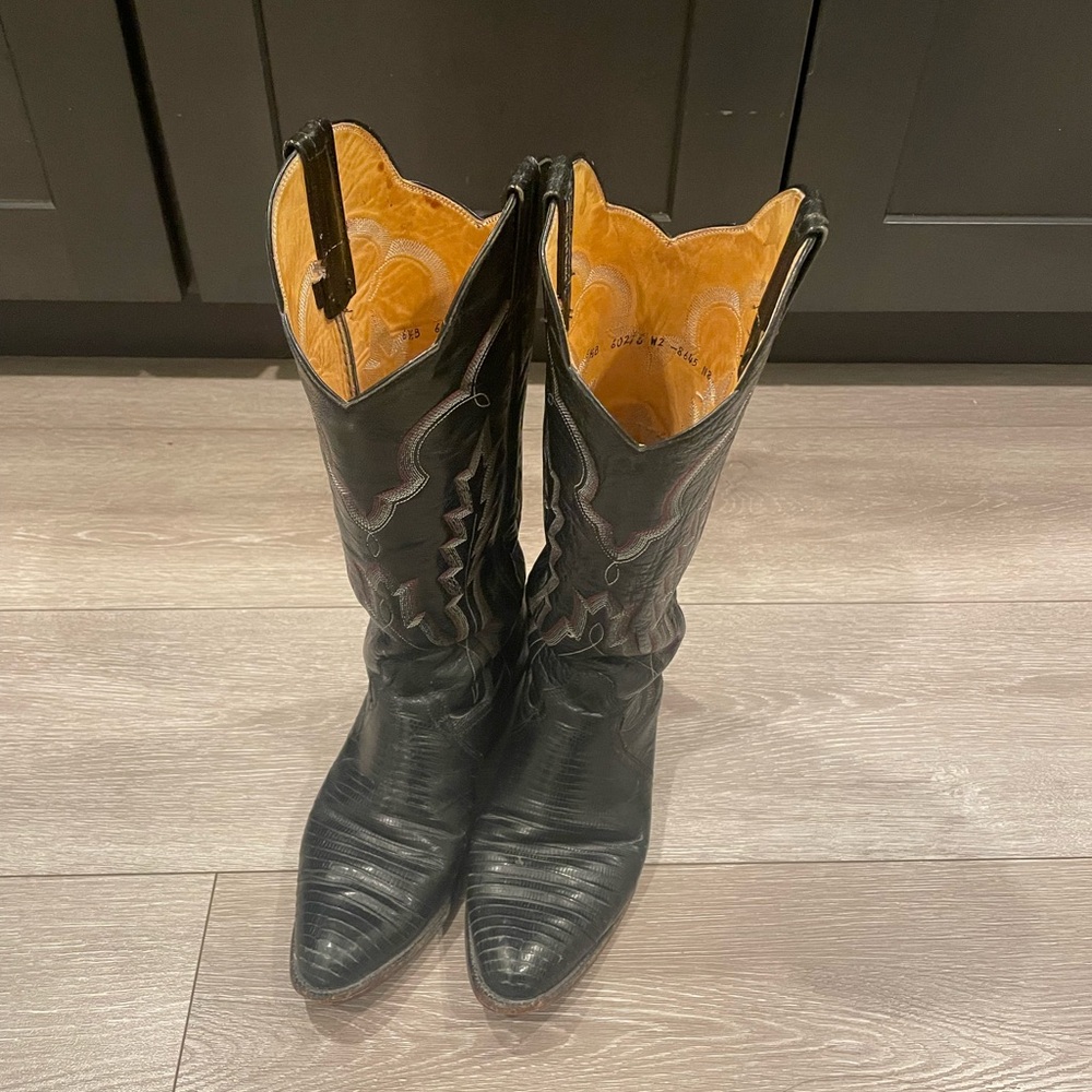 Panhandle Slim Texas Cowboy Genuine Leather Boots